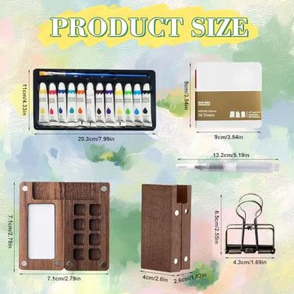 Mini Watercolor Travel Set